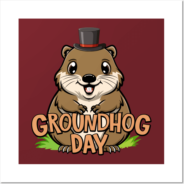 Groundhog Day – February Wall Art by irfankokabi